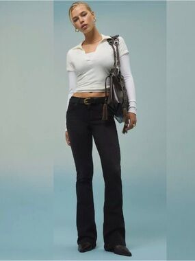 🆕 BDG Urban Outfitters Brooke Low Rise Flare Black Jeans 26W